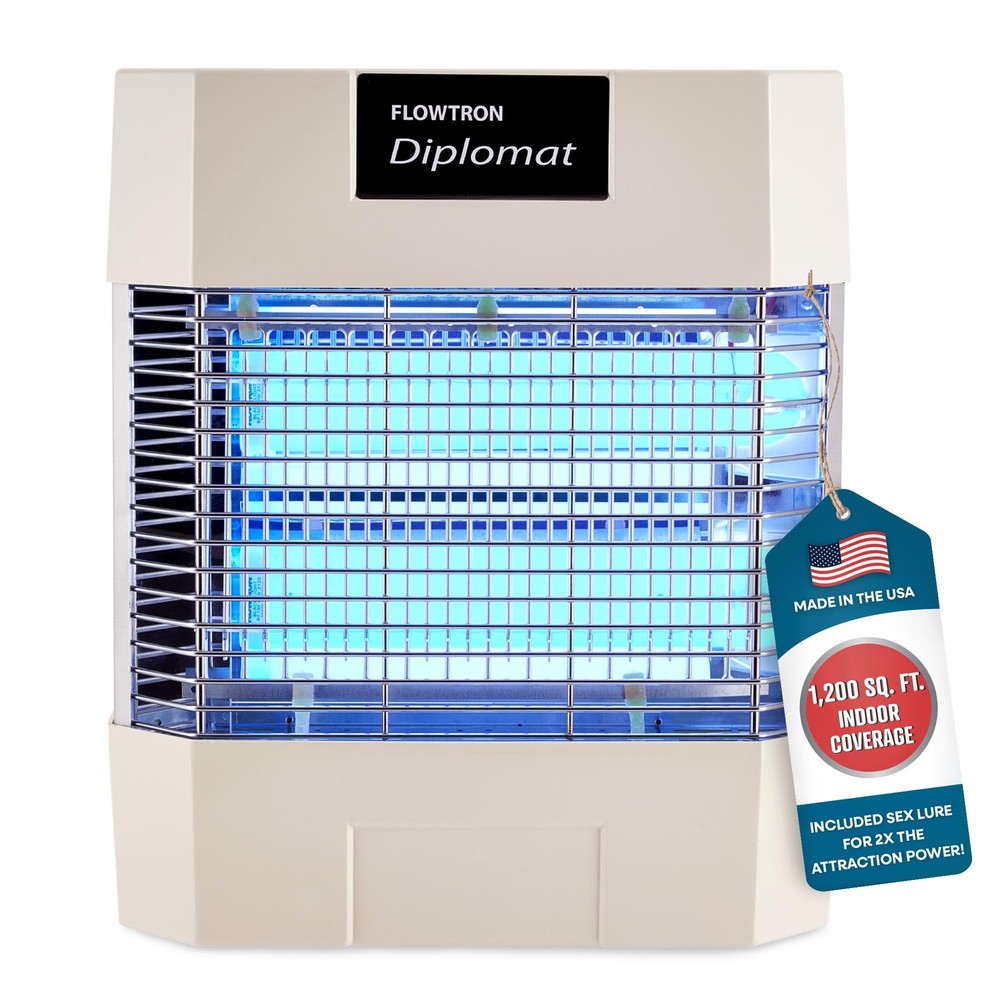 Flowtron Indoor Bug Zapper | Electric Fly & Insect Killer with 80W UV Light, Phe