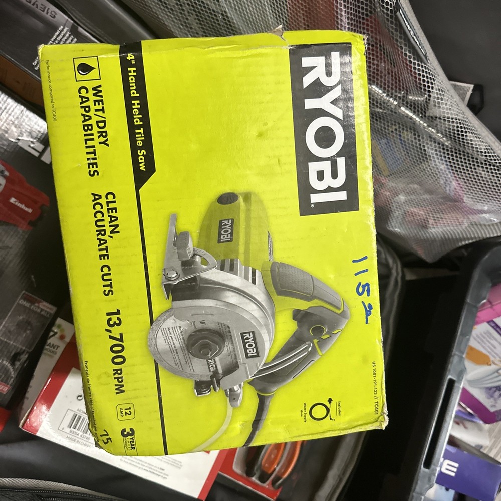 (NEW) RYOBI "4" HAND HELD TILE SAW.