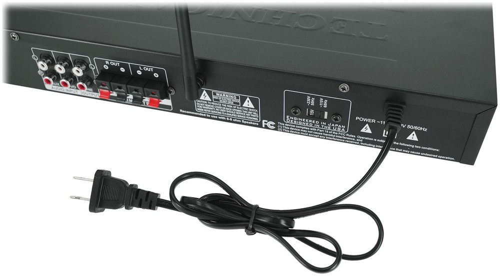 Technical Pro IA1200 Pro Integrated Amplifier w/ 2) Mic inputs+USB/SD/AUX/RCA