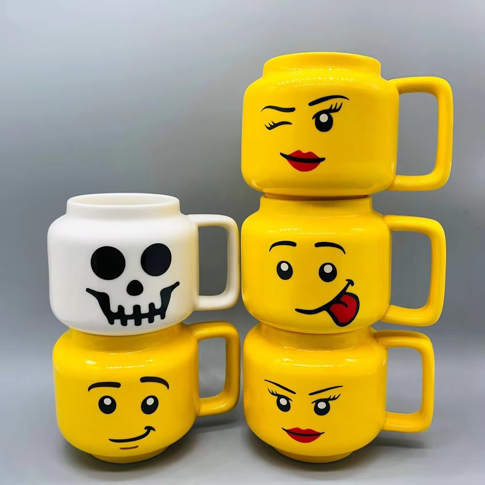 LEGO Head Coffee Mug