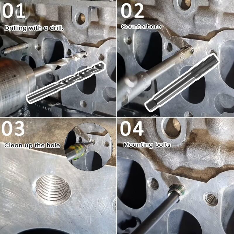 M11 x 1.5 Head Bolt Thread Repair Kit 35119S For Honda Toyota Ford GM Nissan KIA