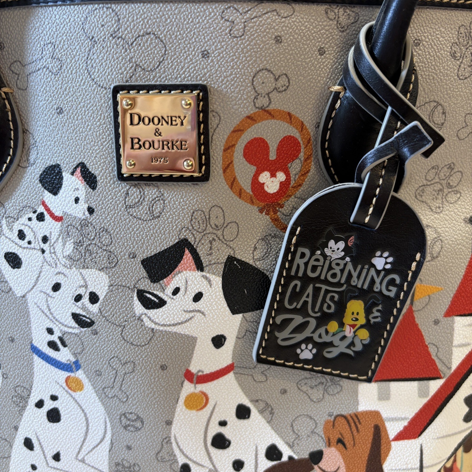 Dooney & and Bourke Disney Dogs Women's Leather Tote Bag NWT