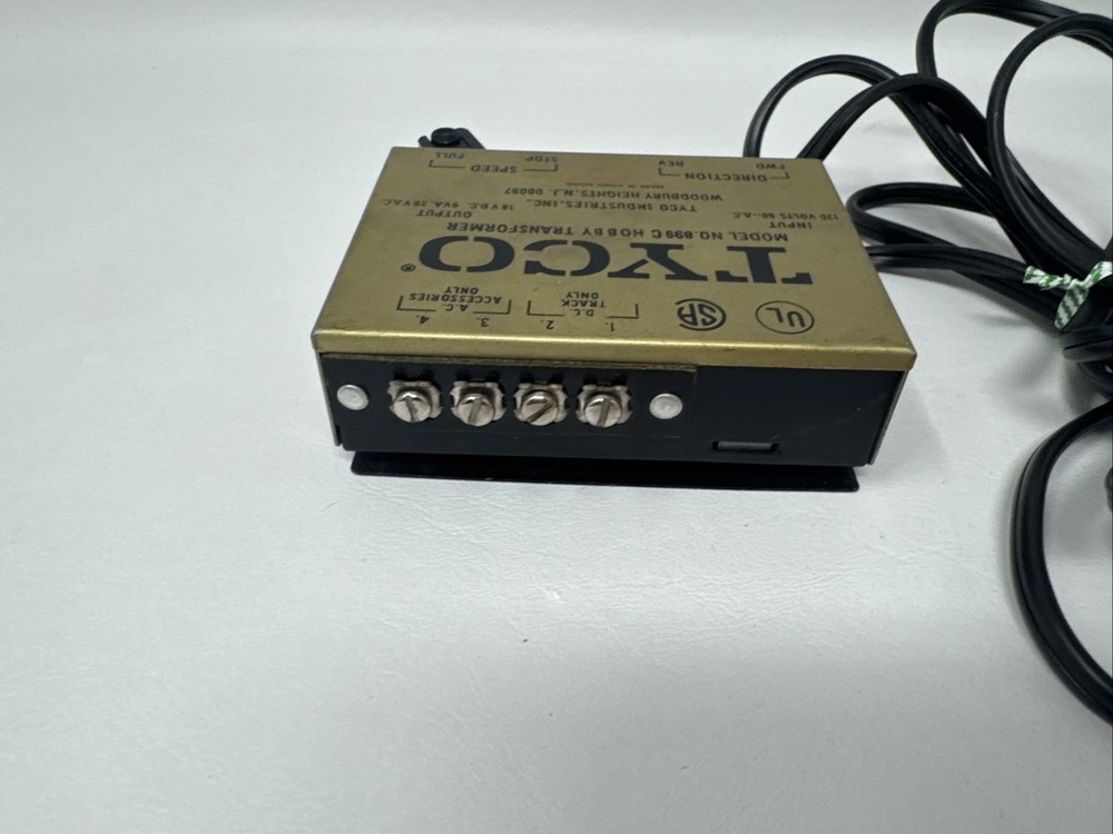 Tyco Hobby Train Transformer Model 899 C - HO Scale Train Control Power Supply
