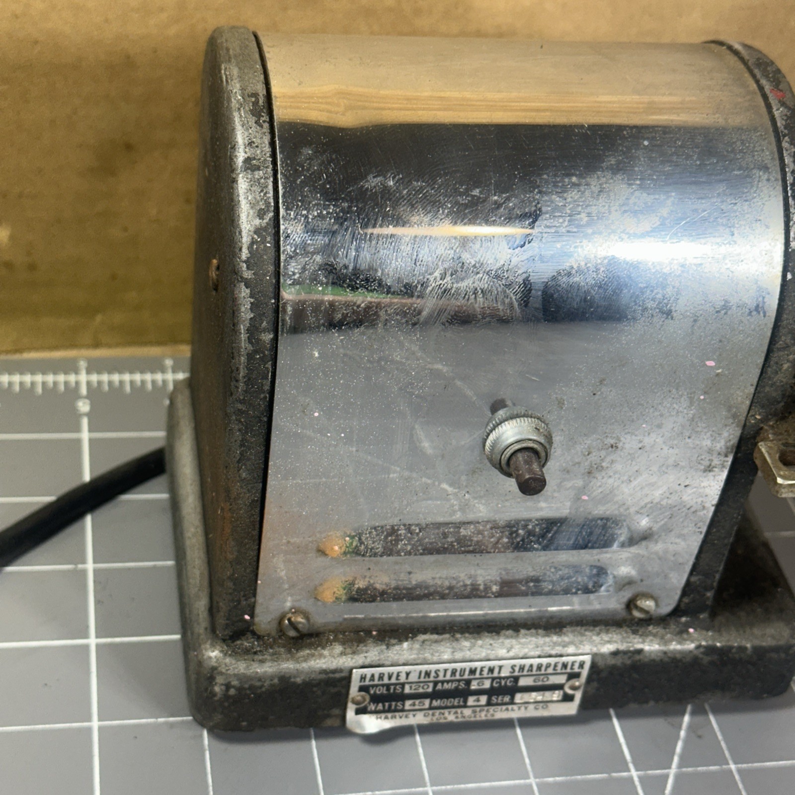 Vintage Harvey Dental Specialty Company Instruments Sharpener Model 4 USA