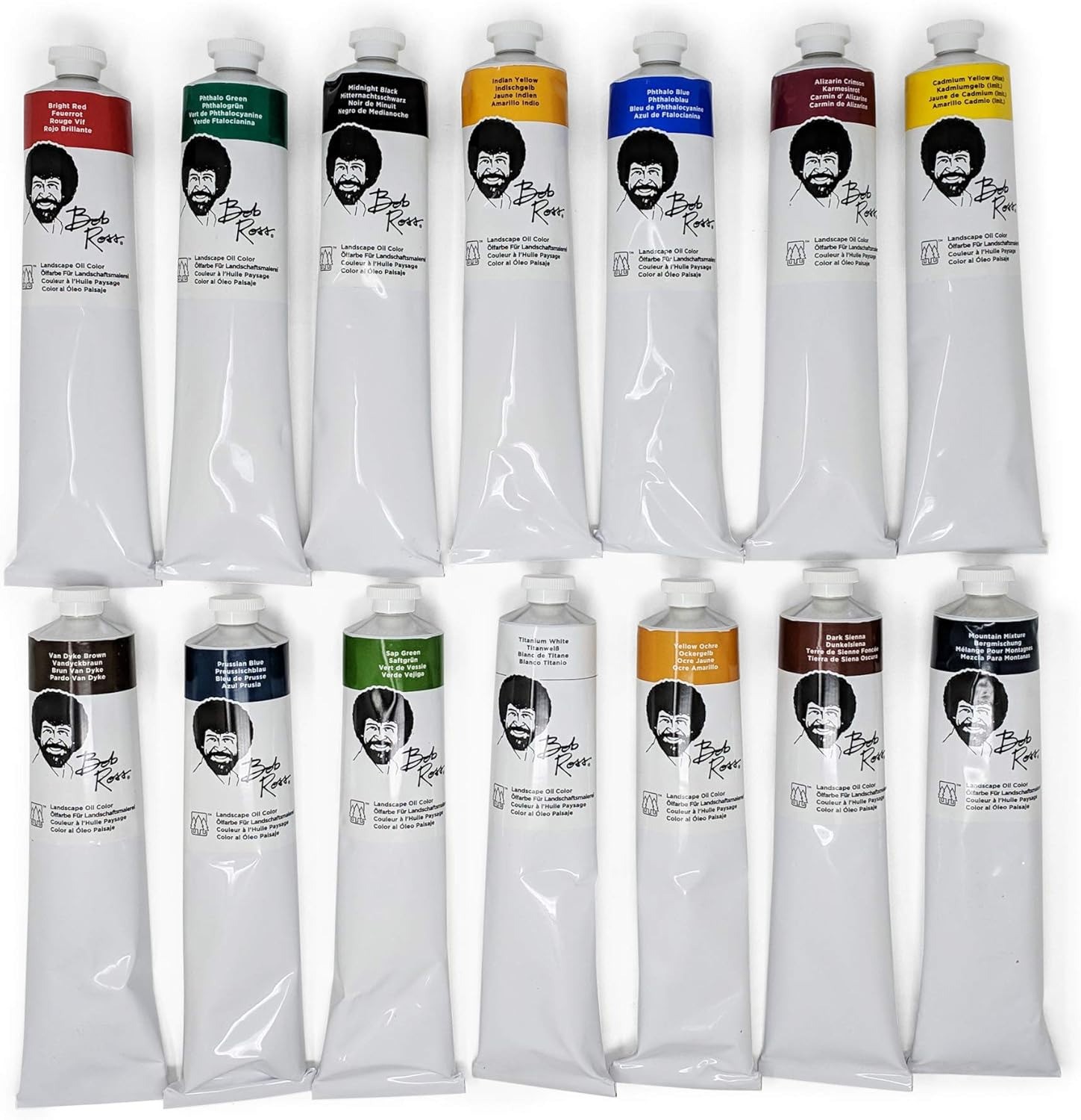 Bob Ross 200ML Landscape Oil Paints Full Set of 14 Signature Colors RARE