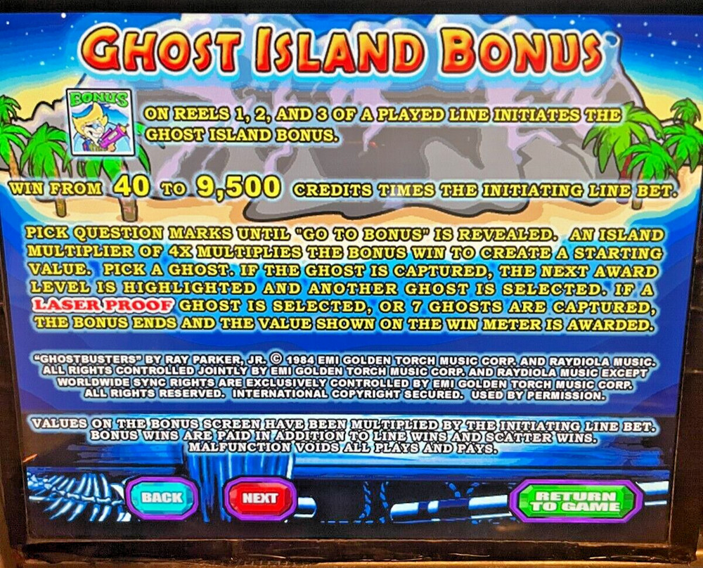 IGT I-game GHOST ISLAND Software