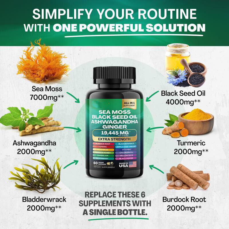 2 Pack Dynamic Vitality Bundle - Sea Moss Multivitamin & Shilajit Power Combo US