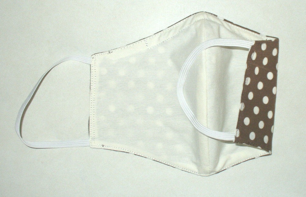 Face Mask Wire Adult Cloth Brown