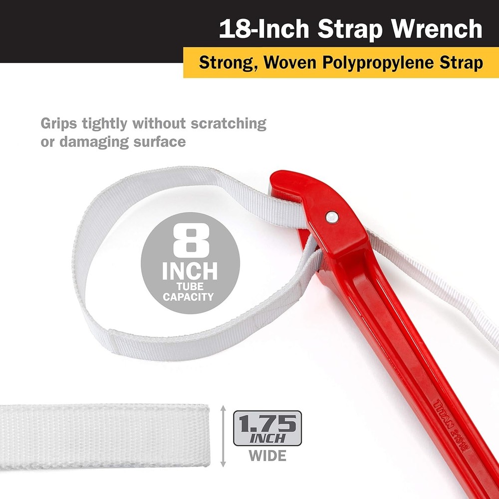 Titan 21316 18in. Strap Wrench