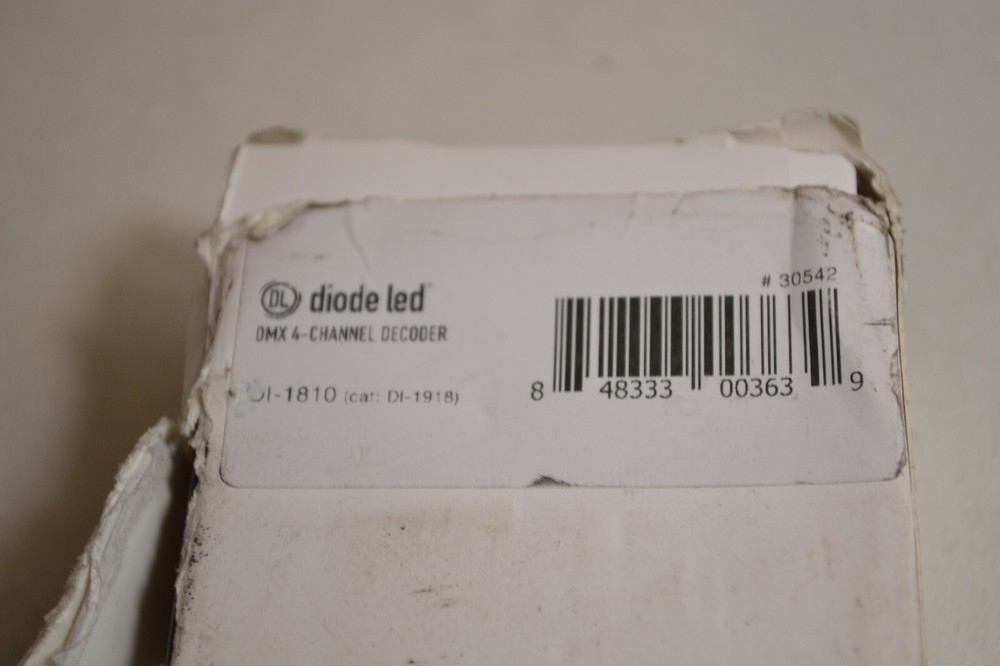 LED DI-1810 DIODE LED DMX 4-CHANNEL DECODER #: DI-1918