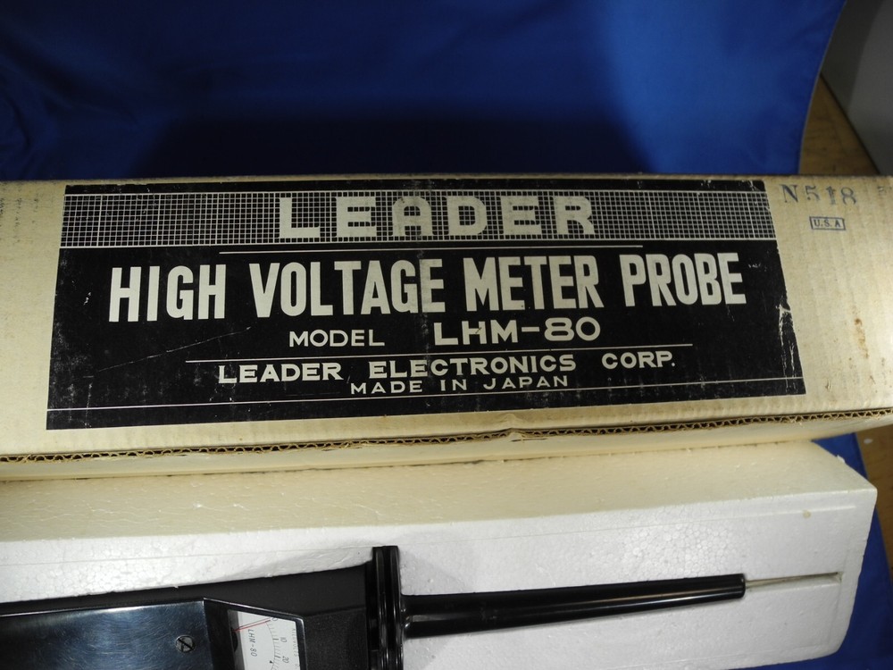 Leader LHM-80 High Voltage Meter Probe In Box!