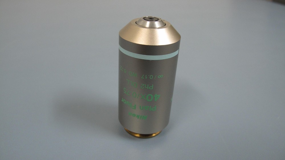 NIKON PLAN FLUOR 40X /.75 ∞ Ph2 DLL Phase Contrast Eclipse Microscope Objective
