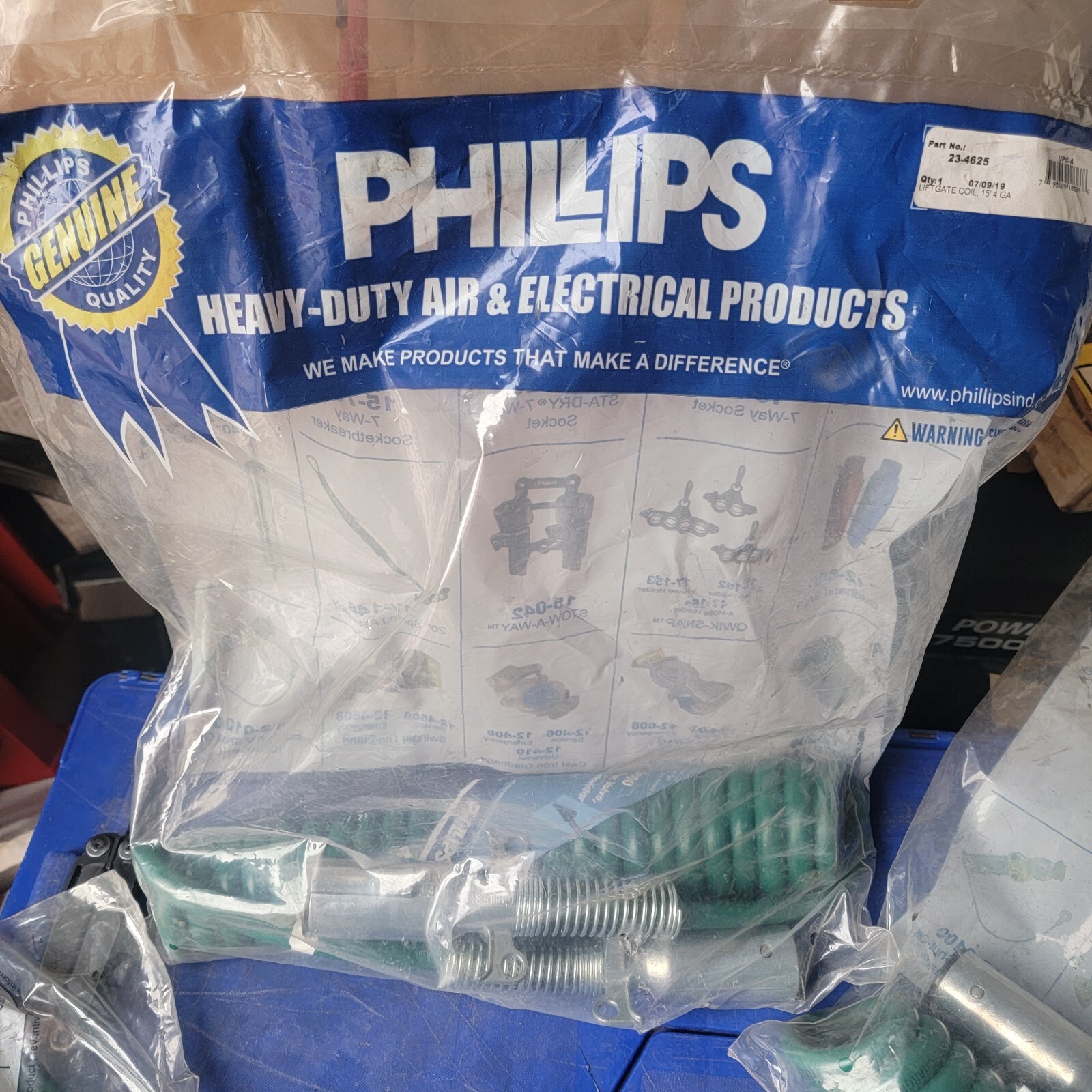 Phillips Industries 23-4625 Liftgate Coil 15' / 4 GA Liftgate Harness Connector