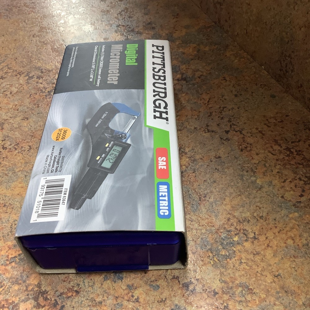 Pittsburgh Digital Micrometer #63647