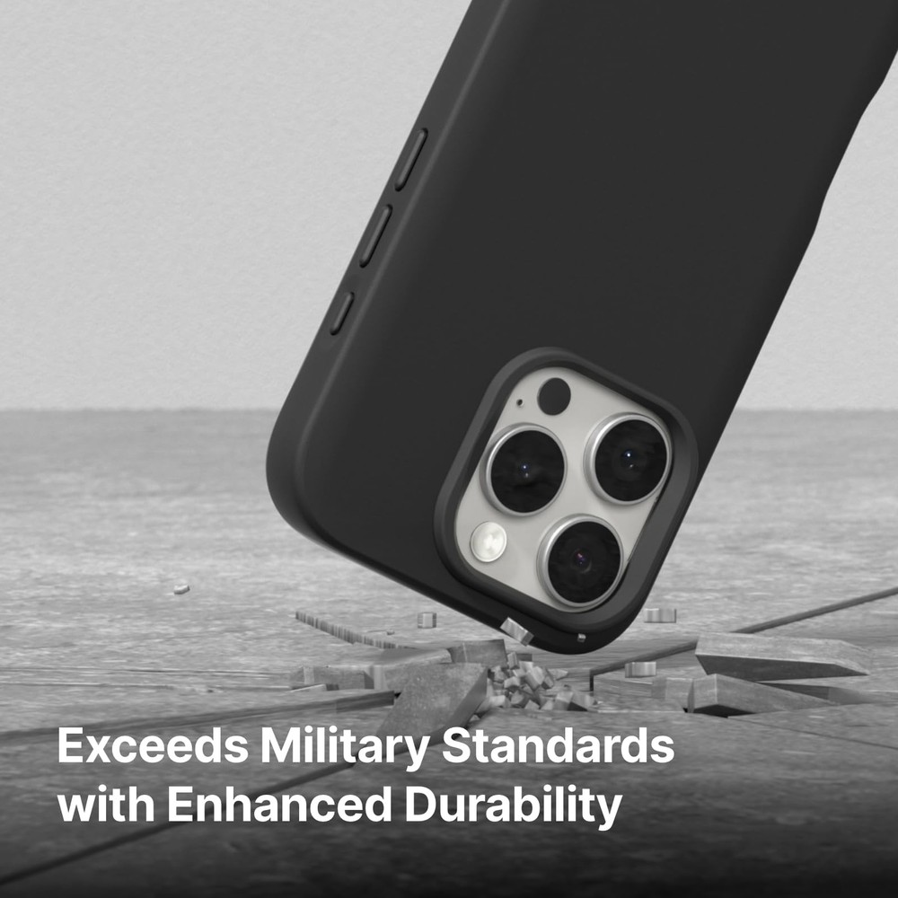 RhinoShield Case Compatible with iPhone 16 SolidX Slim Shock-Absorbing Protectiv
