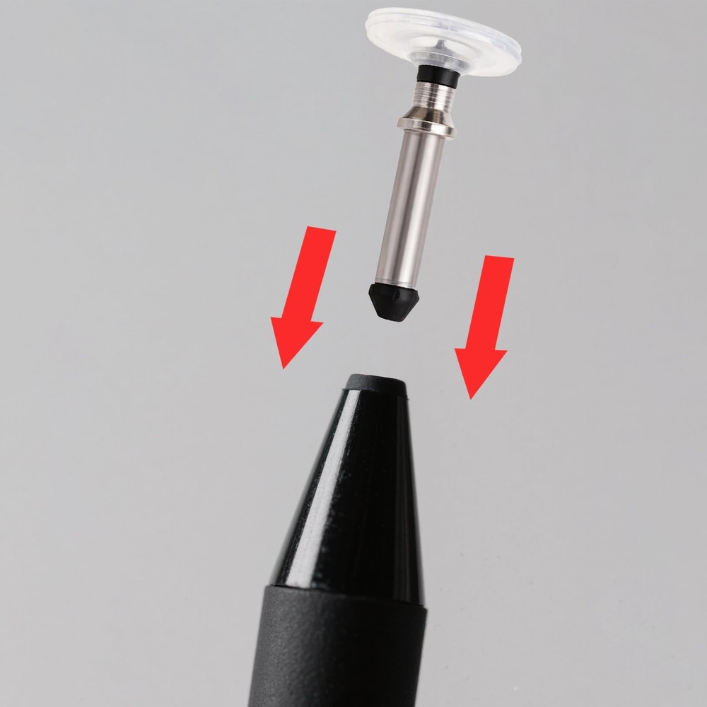24pcs Stylus Pen Replacement Tips Only, High-Precision silver, black