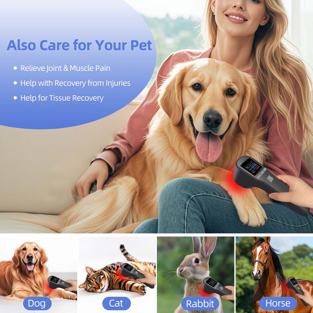 LLLT Cold Laser Therapy Device 650nm*16+808nm*4 for Fibromyalgia & Neuropathy