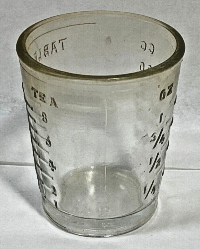 VTG Shot Glass /Medicine measurement cup Made in USA New Old Stock (Sold by ea.)
