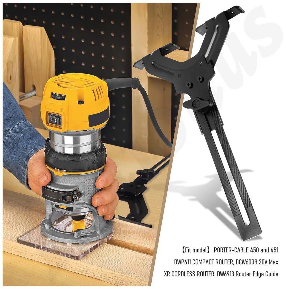 DNP618 Edge Guide for Fixed Base Compact Router,Compatible With DEWALT DWP611 R