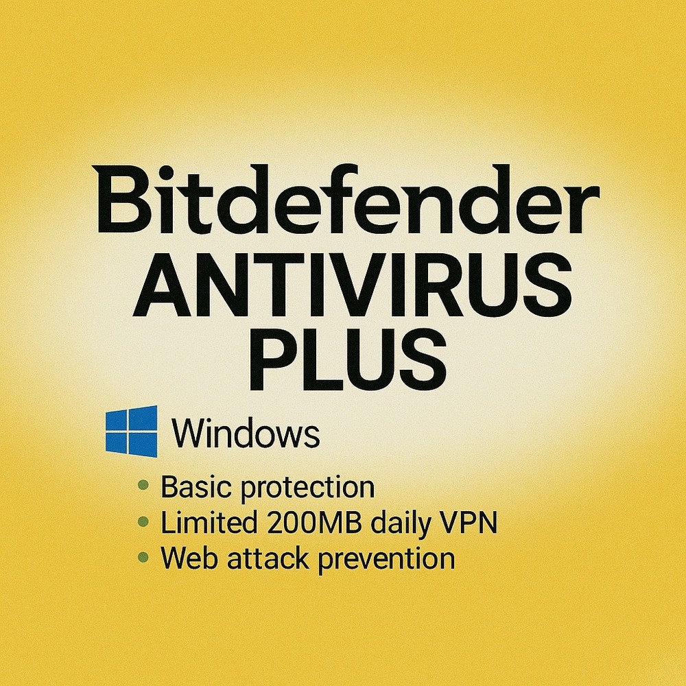 Bitdefender Antivirus Plus - 1 Year 1 Window Device