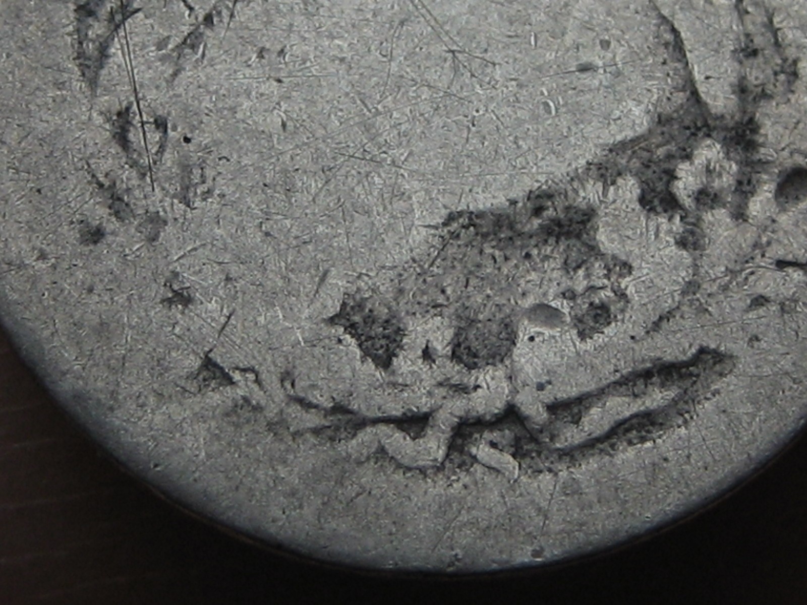 1892 S -1916 S Silver Barber Dime- San Francisco, Heavily Worn