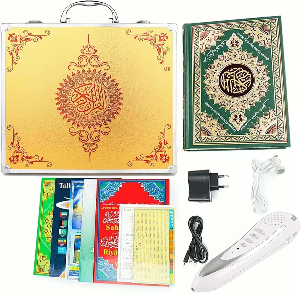 Digital Quran Pen Reader Translator Talking Reader Rechargeable Quran Book Re...