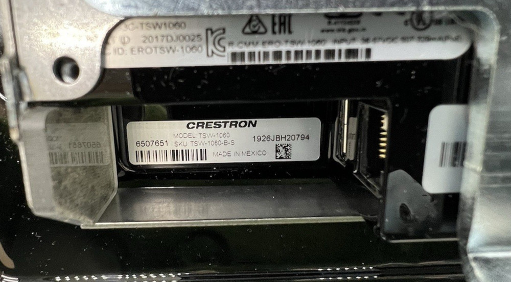 Crestron TSW-1060-B-S 10.1" Touch Screen - Black