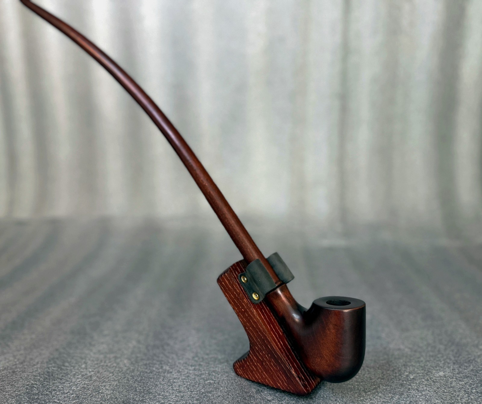 Smoking tobacco wooden long pipe 19.1 Churchwarden handmade stem