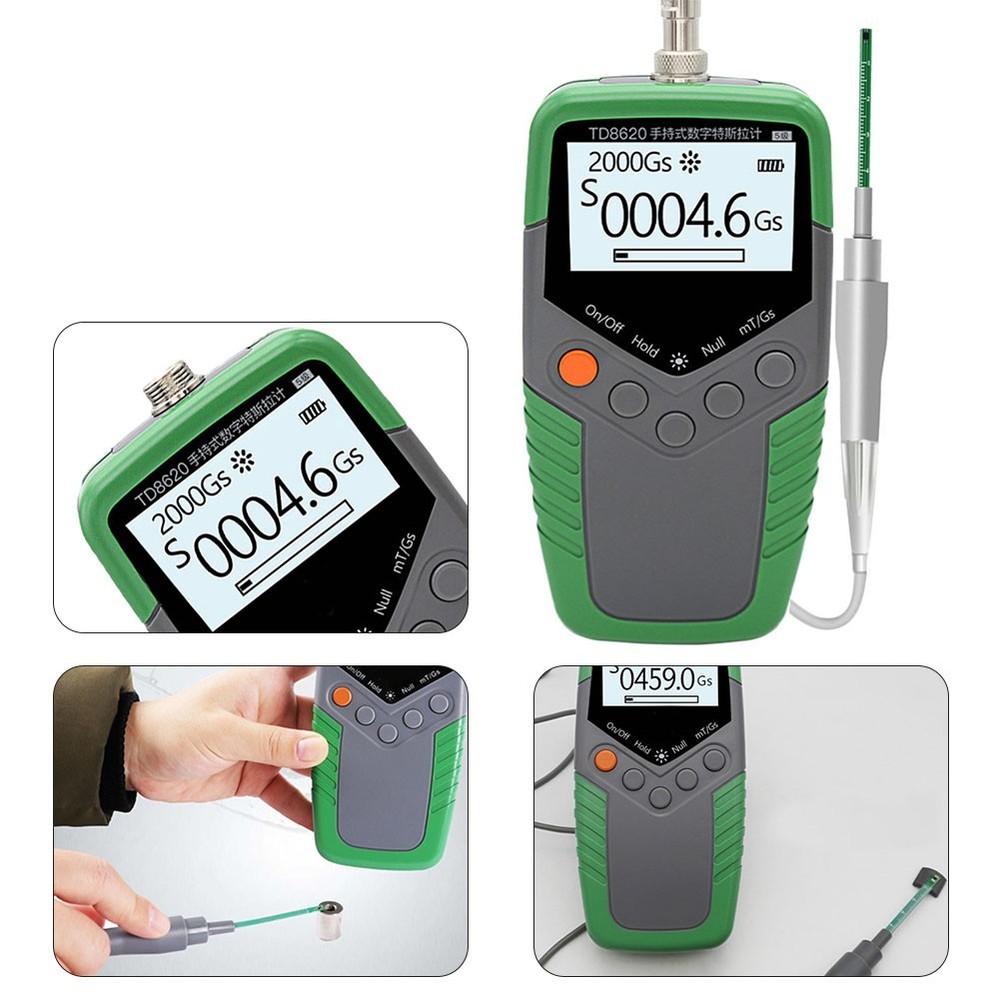 High Accurate TD8620 Digital Gauss Meter for Permanent Magnet Material