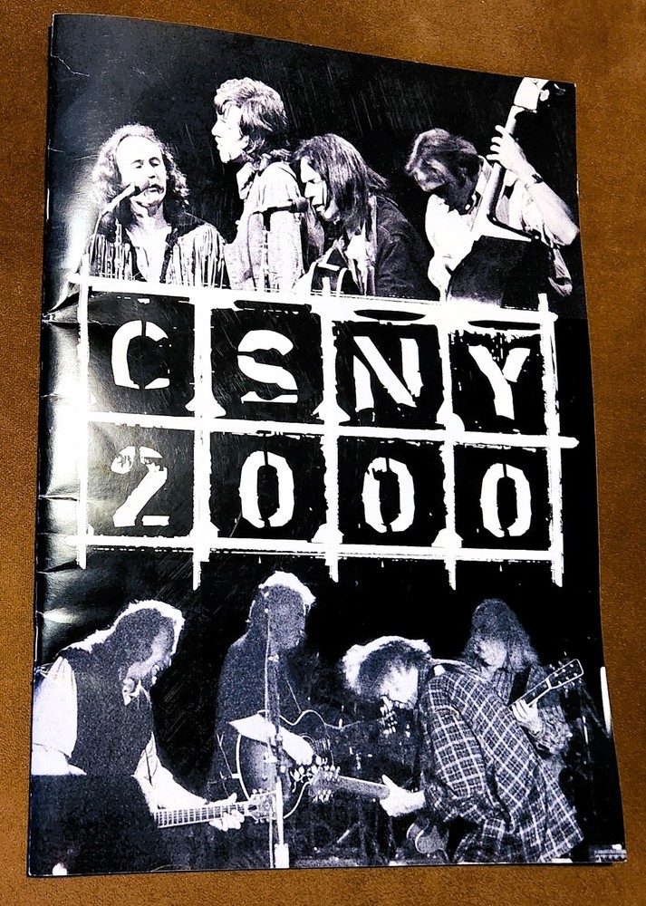 CSNY - Crosby, Stills, Nash & Young 2000 Concert Tour Program Booklet -Authentic