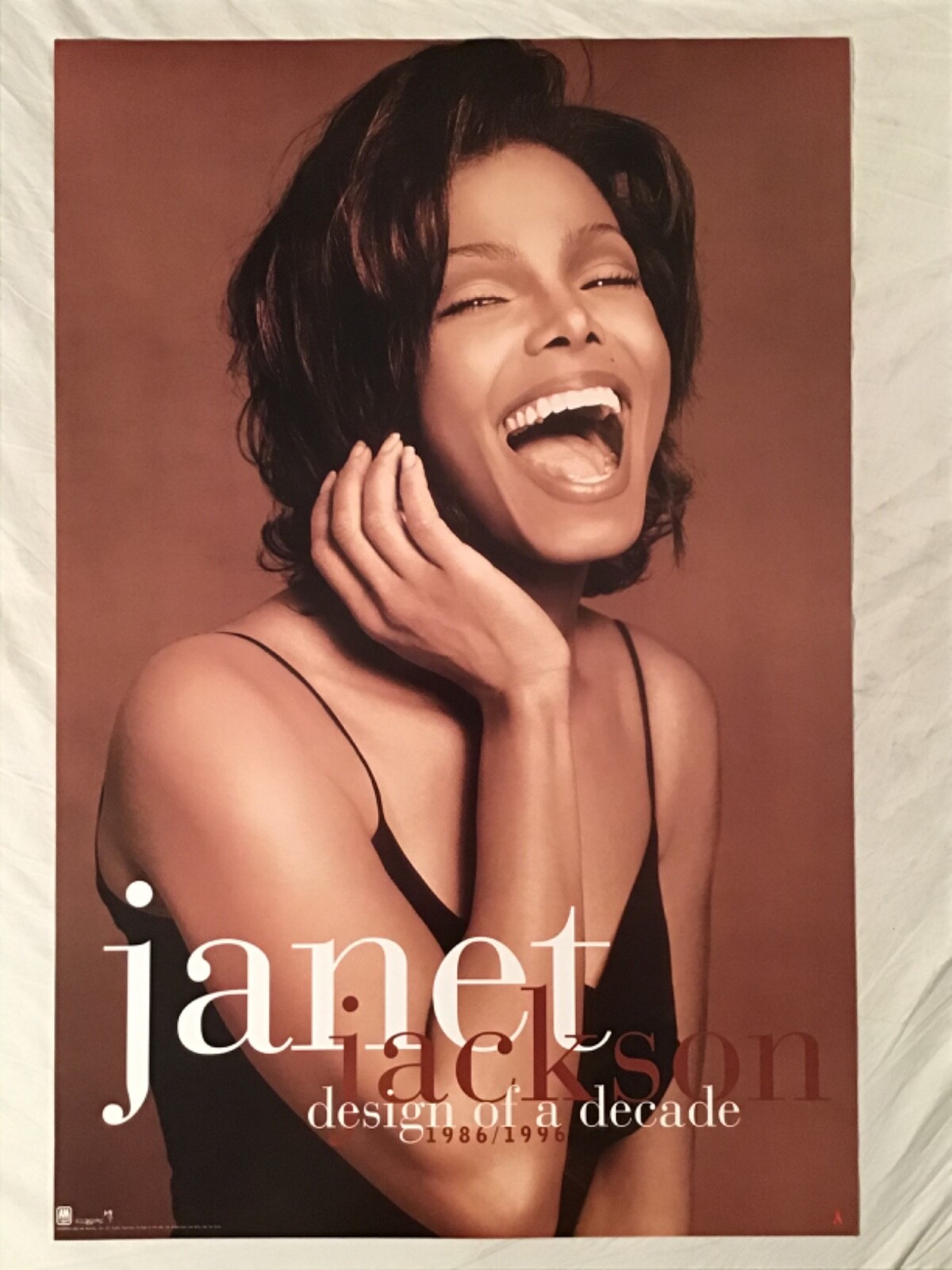 Janet Jackson 1995 Promo Poster Design Of A Decade New Condition