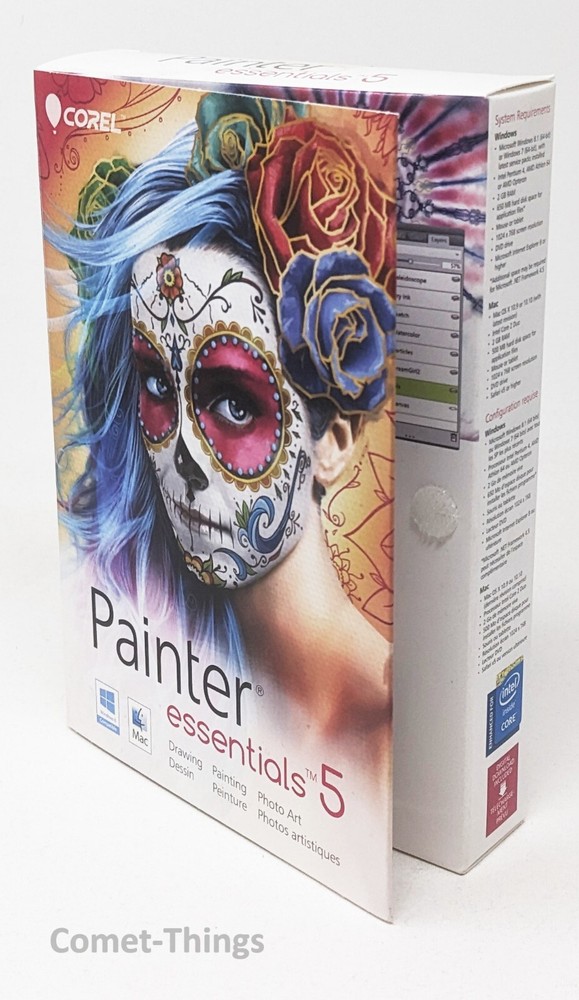 Corel Painter Essentials 5 - Windows 7/8.1 MAC 10.9/10.10 DVD NEW !