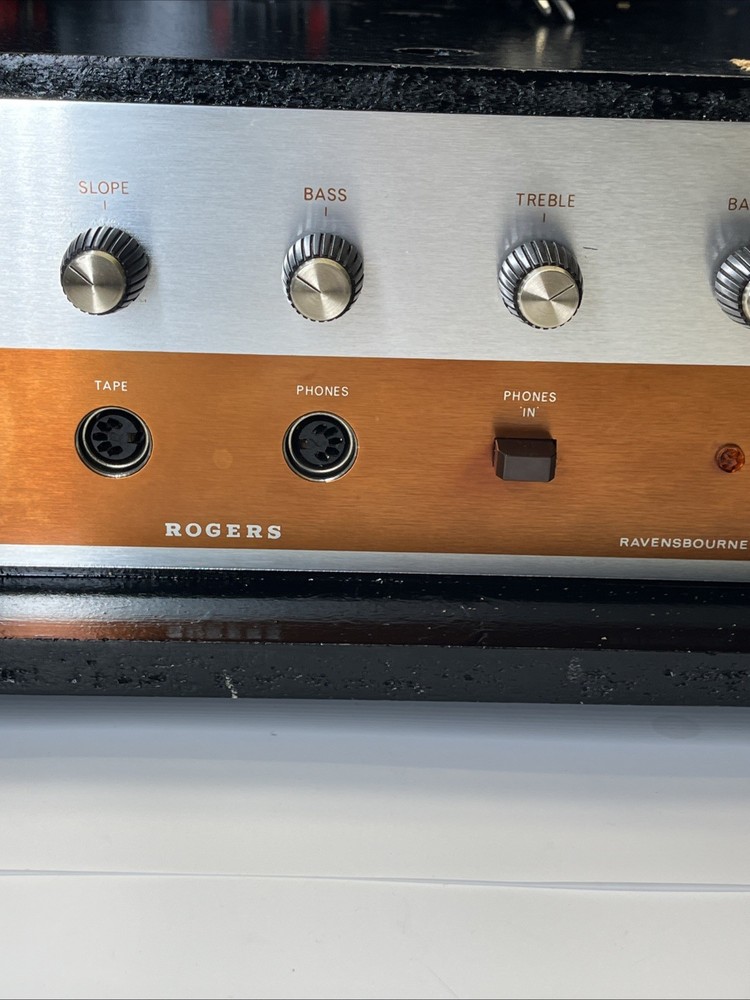Rogers Ravensbourne Stereo Amplifier – Basic Tested – Working – May Need Service