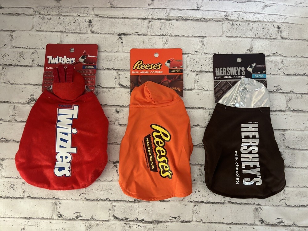 Small Animal Costumes NWT - Various Styles Twizzlers Hershey's Reese's