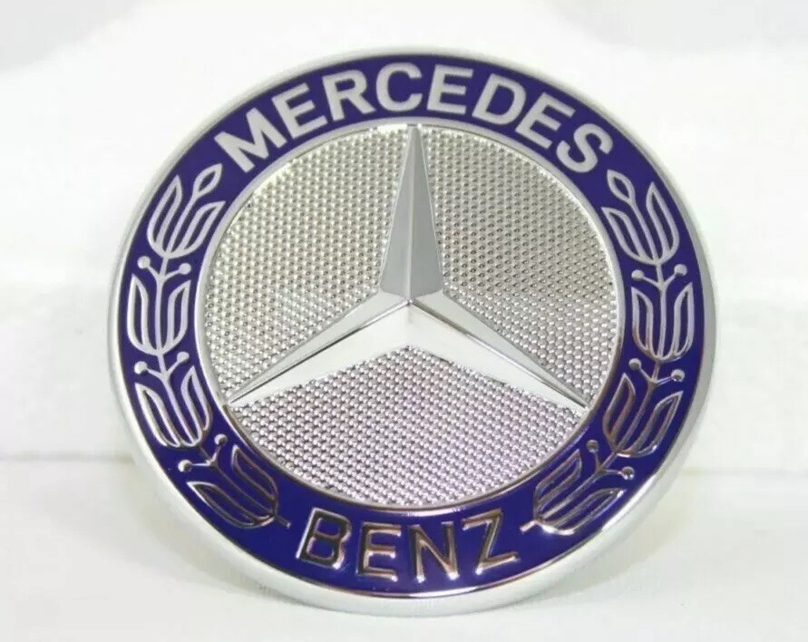 2010-2016 MERCEDES W212 ORIGINAL BONET HOOD EMBLEMS & HOLDER E550 E350 E63 E300