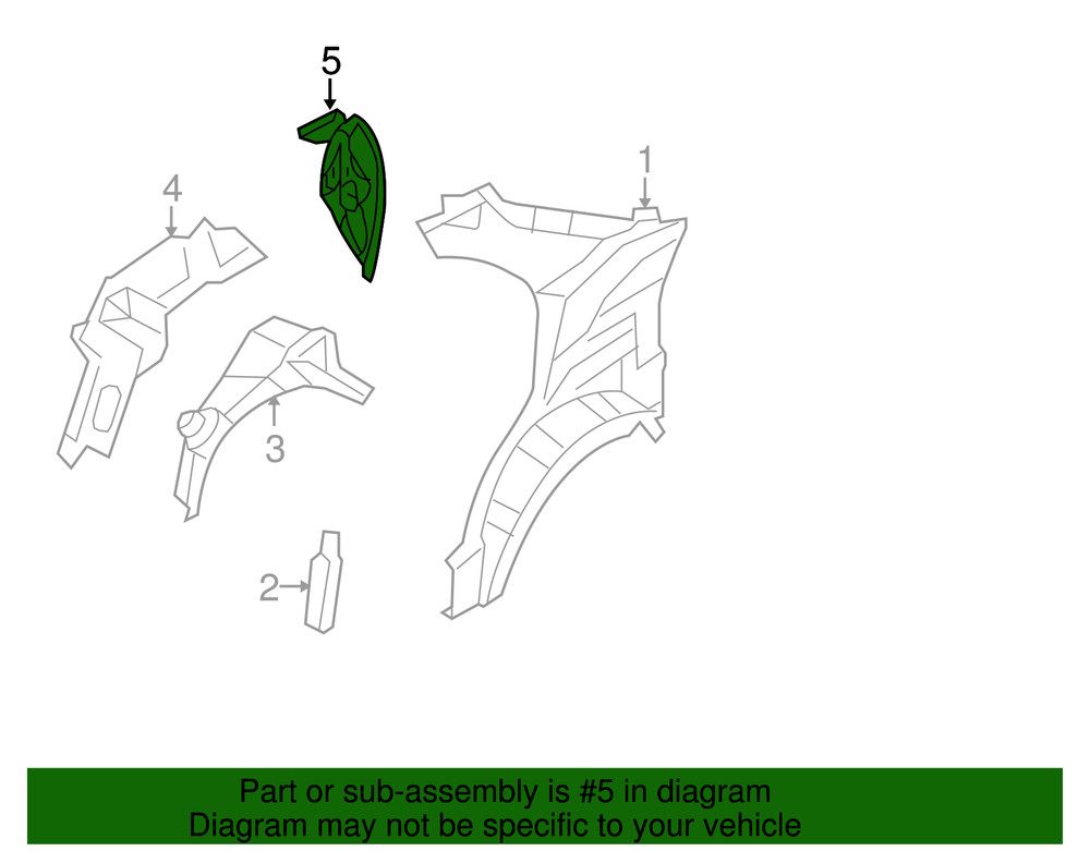 Genuine GM Gusset 96648397