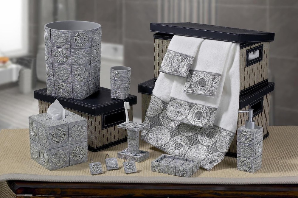 Avanti Linens Galaxy Toothbrush Holder, Silver