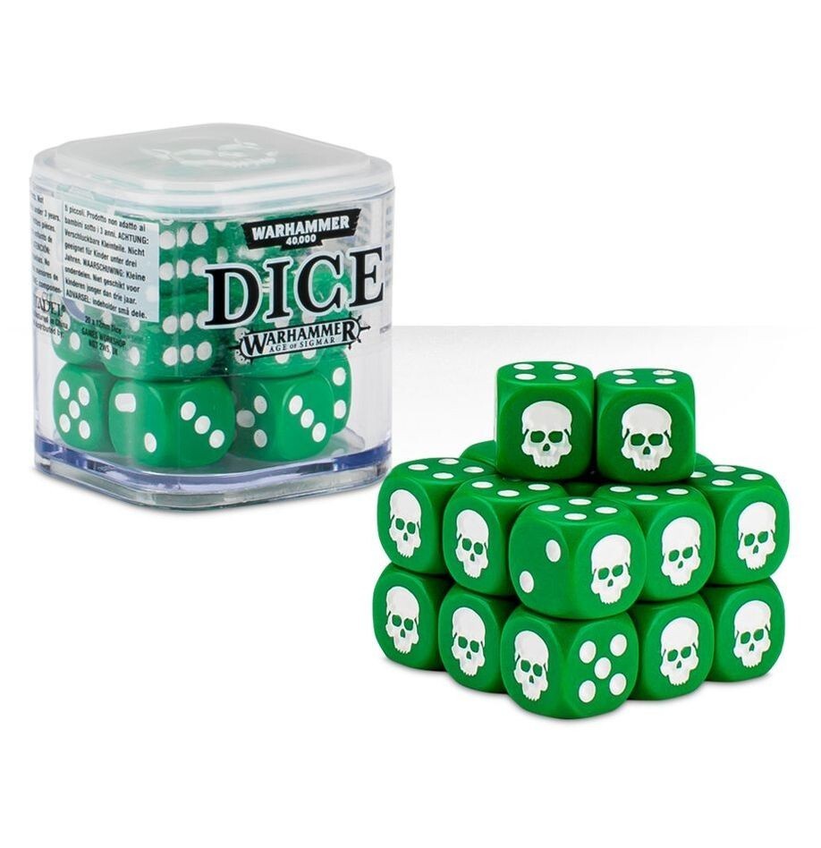 Citadel 12mm DICE SET Warhammer GREEN