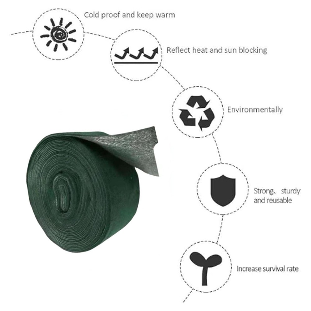 Qiukouli2 Pack Tree Wrap for Damaged Bark -50FT Tree Trunk Protector for Gard...