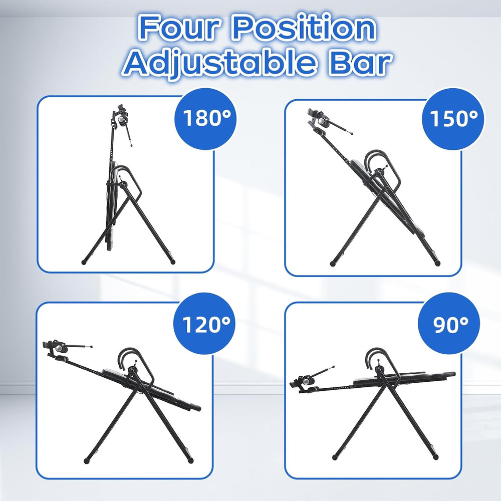 Inversion Table,Advanced Heat and Massage Function,Strength Training Inversion T