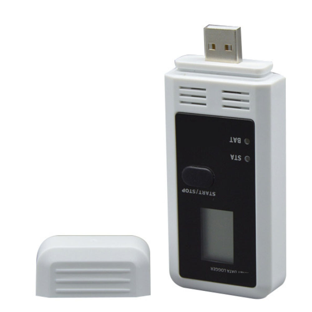 Portable Temperature Data Logger Humidity Recorder Internal Sensor USB Driver