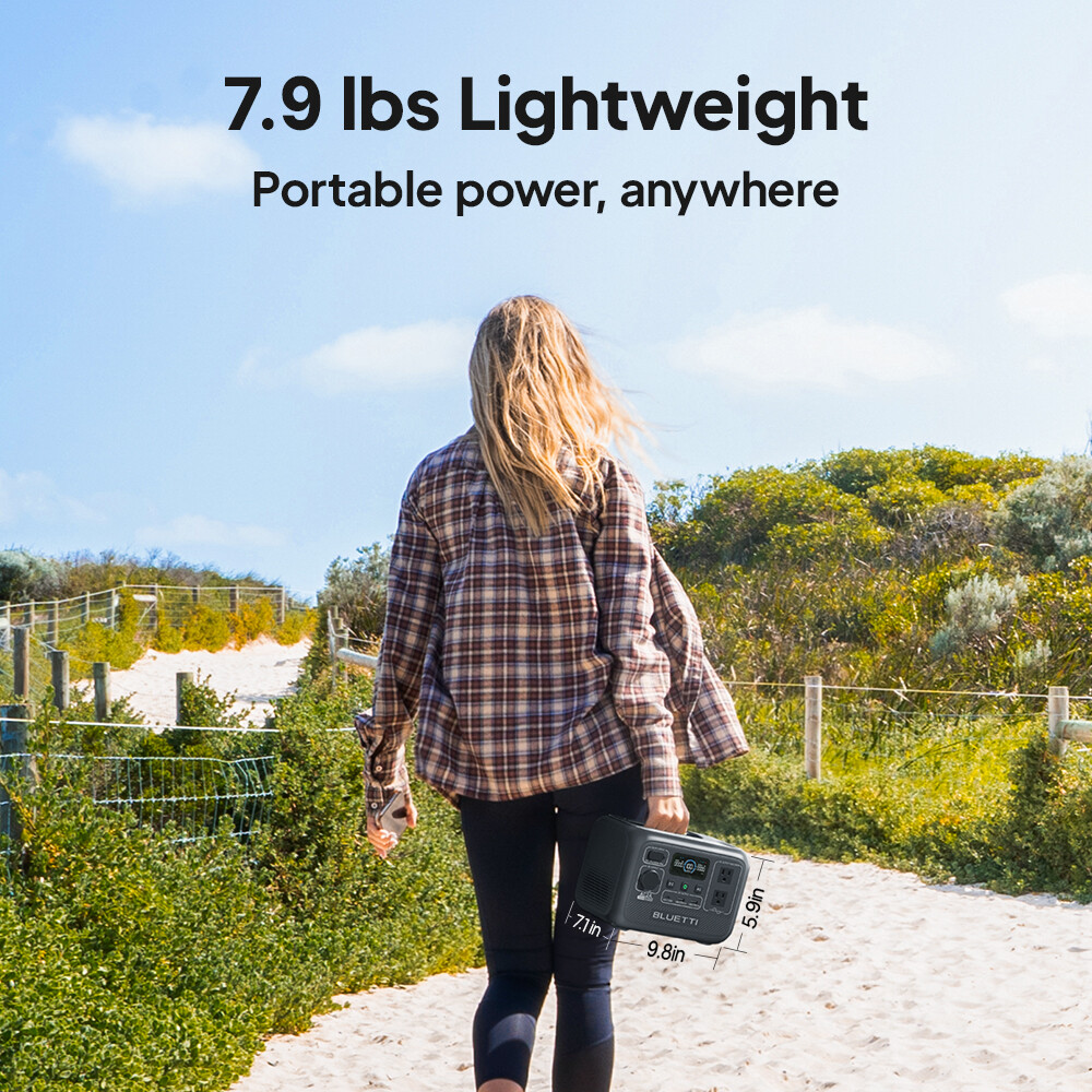 BLUETTI AC2A 300W 204Wh Portable Power Station Solar Generator for Outdoors