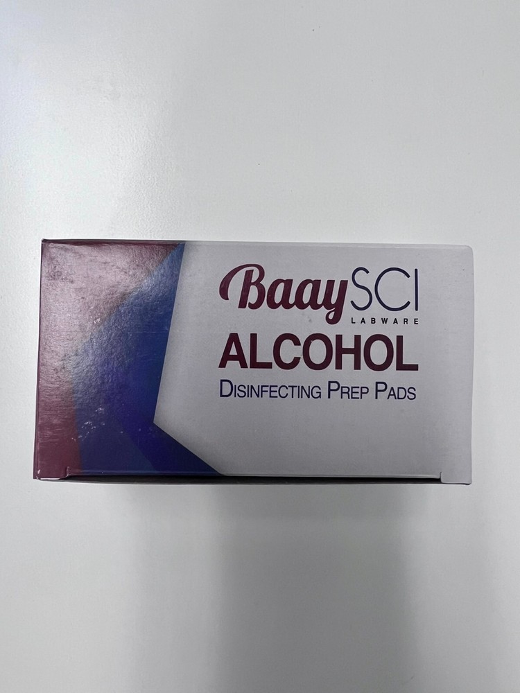 BaaySCI Labware Alcohol Prep Pads 100 CT x 6 pack