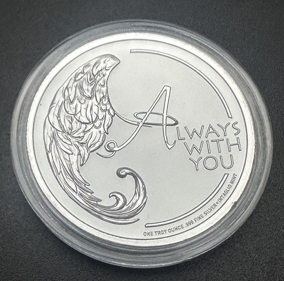 1 oz silver Angel in your pocket BU .999 pure fine christian limited heaven