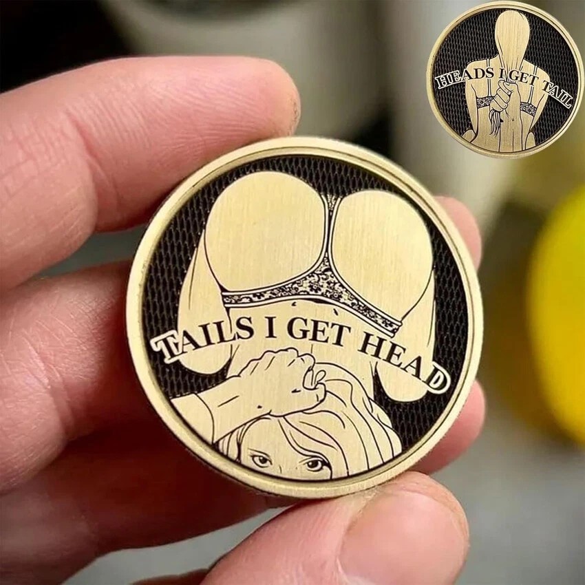 Rare Sexy Lady Coin Collectible Gift - Heads/Tails Challenge Medal-Free Shipping
