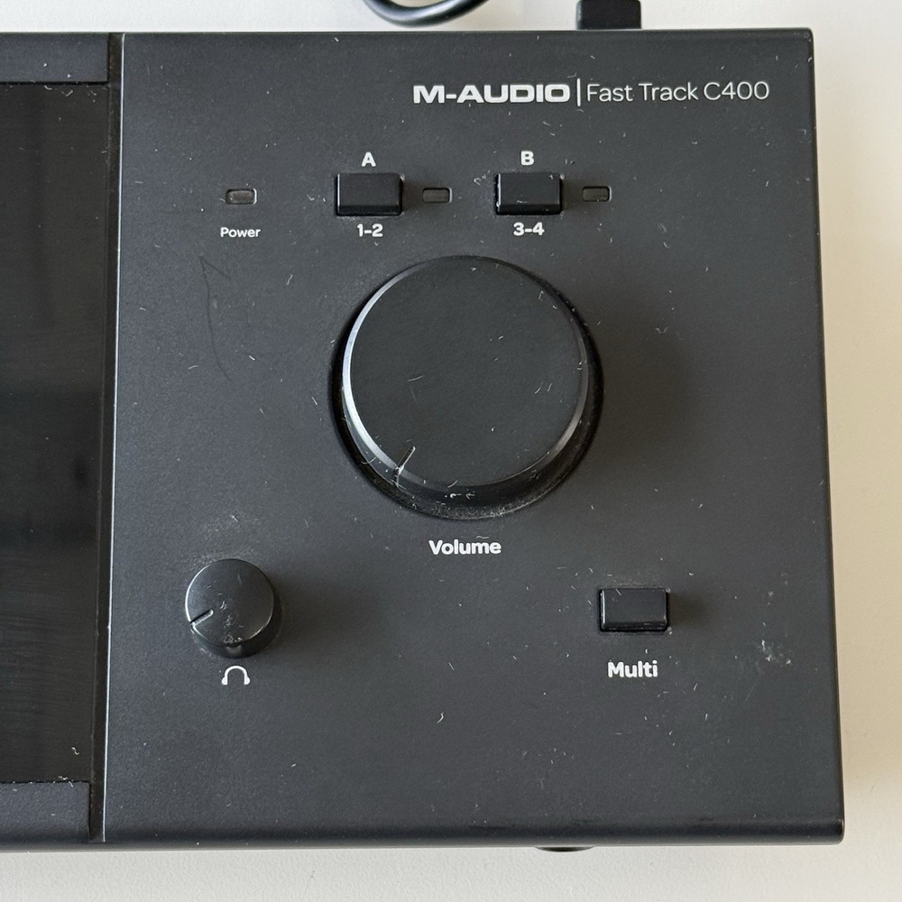 M-Audio Fast Track C400 USB Audio Interface, MIDI/S/PDIF, 2 Mic/Line Inputs