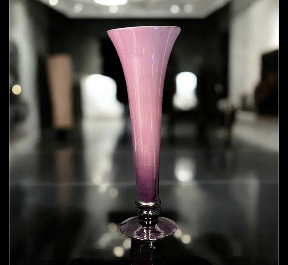 Tall Amethyst Vase 1990s