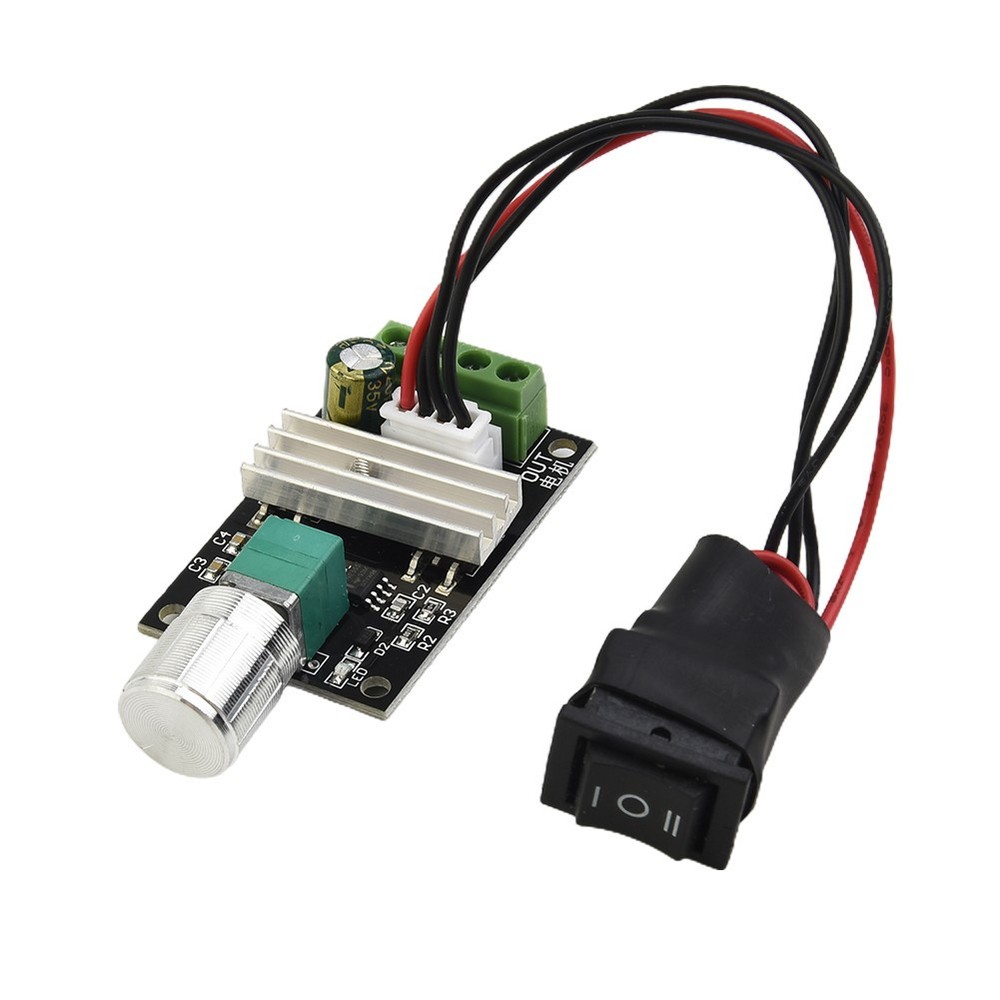 Switch Speed Controller Motor Regulator 6V 12V 24V 28V DC 3A For DC Motor