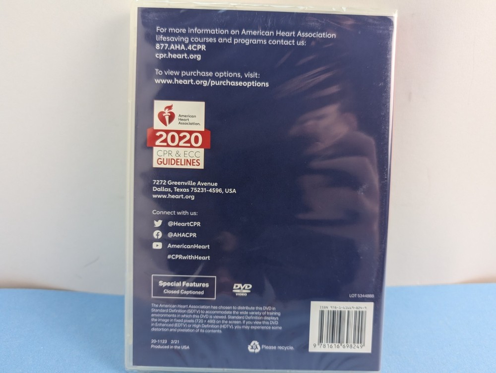 Heartsaver® First Aid CPR AED DVD Set 2020