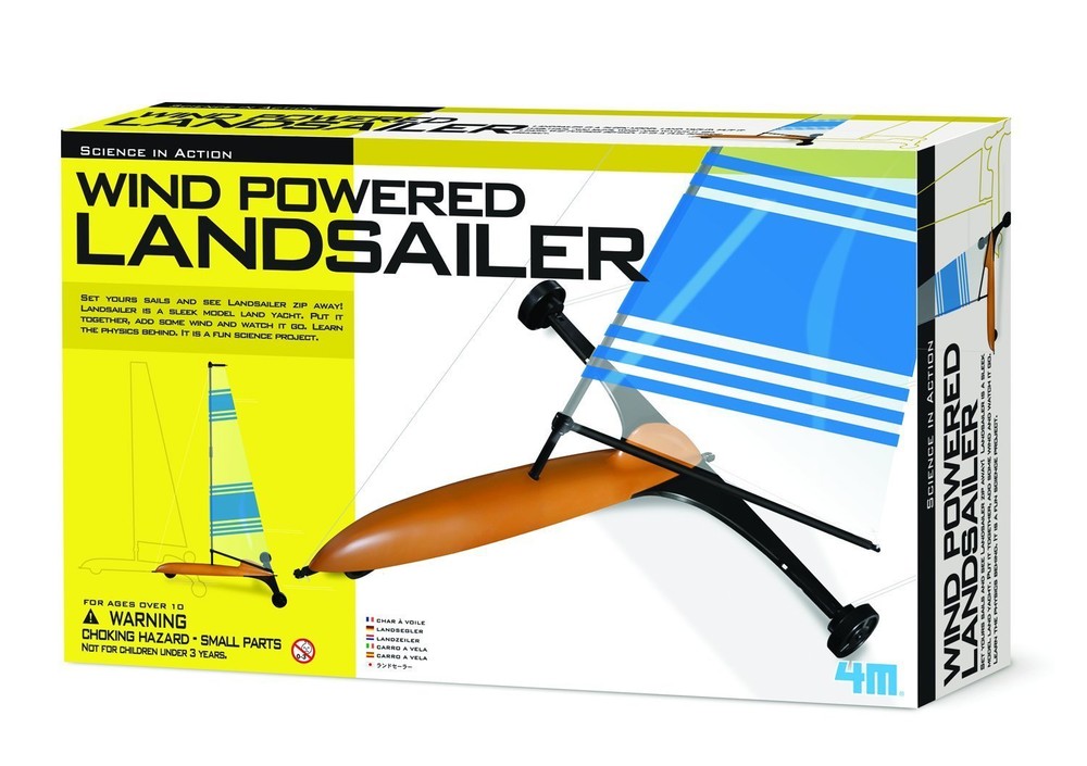 TOYSMITH 4M Wind Powered Landsailer Kit NIP